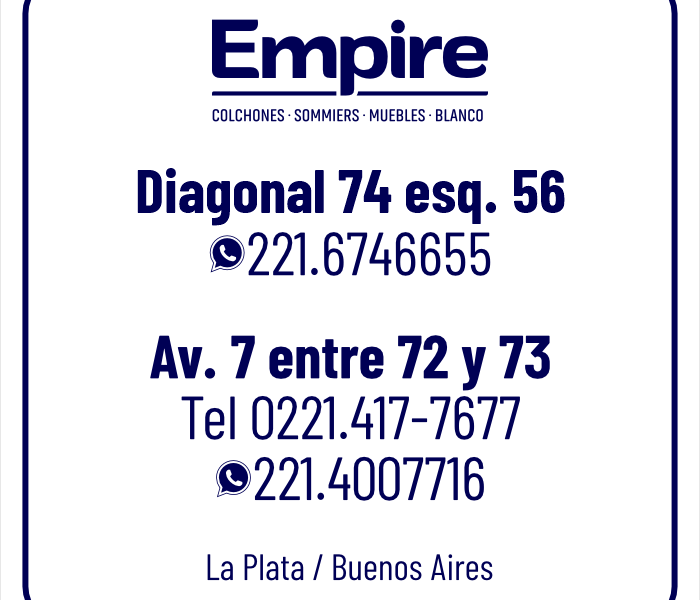 La Plata - EMPIRE COLCHONES y SOMMIERS