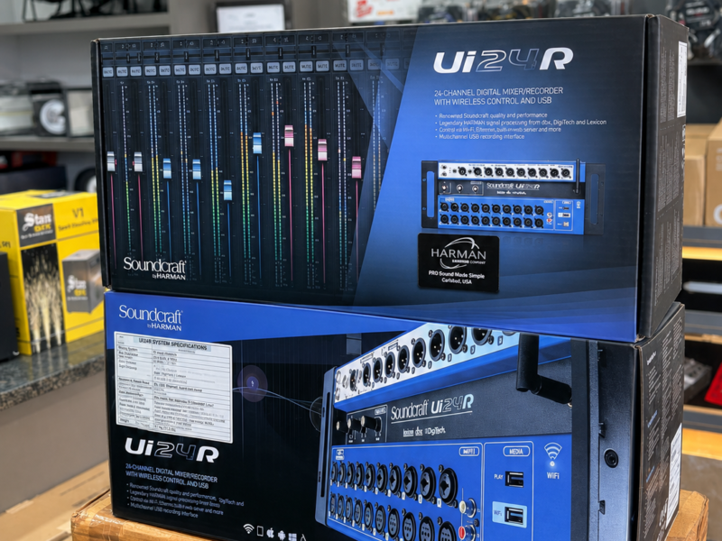 Behringer X32, Midas M32, Soundcraft Ui24R, Yamaha TF1, Yamaha MG16XU, Patchbays, Audio Interfaces, Allen & Heath SQ,