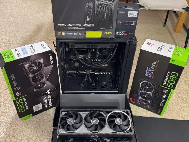 GeForce RTX 5090, RTX 5080, RTX 5070 Ti, RTX 5070, RTX 4090, RTX 4080 Super,  RTX 4080, RTX 4070 Ti Super,  RTX 4070 Ti, RTX 4070 Super